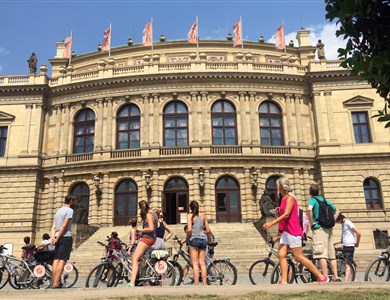 Giro in bici nel centro storico di Praga