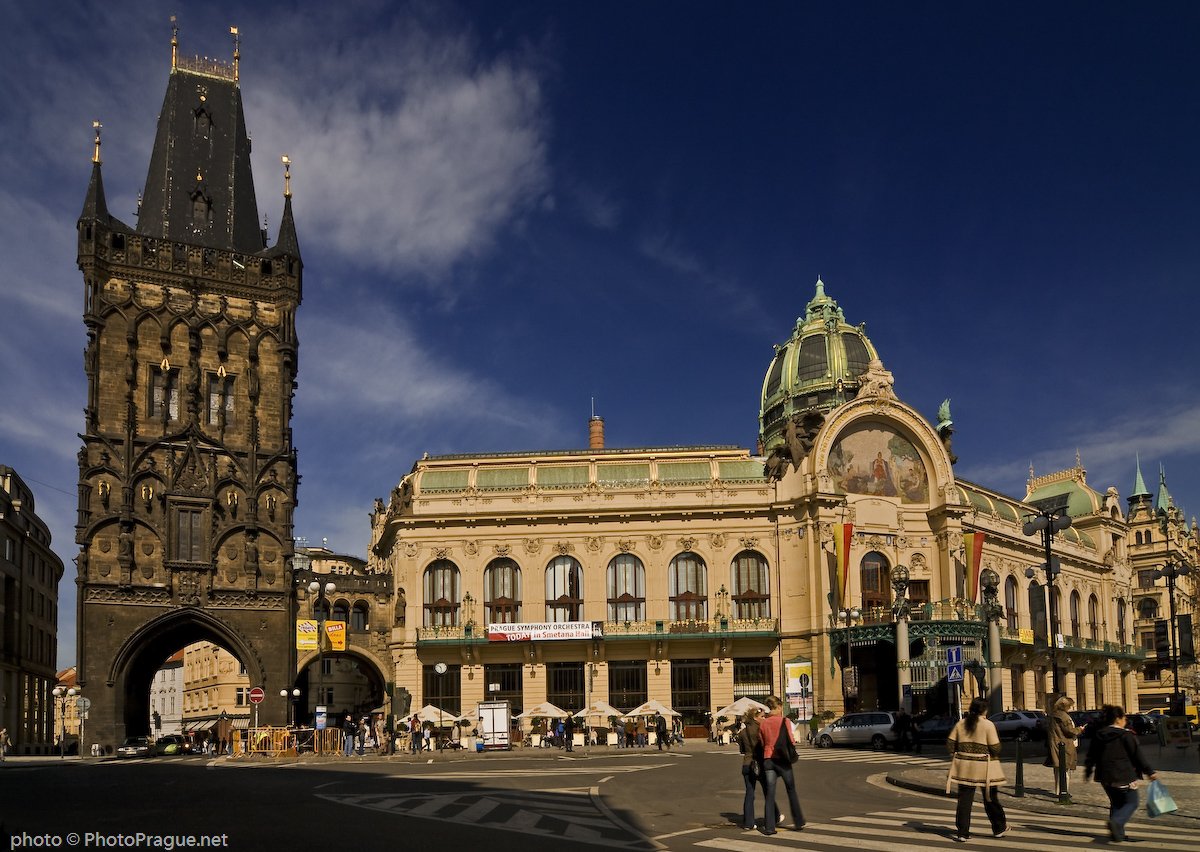 Powder Tower and Prague City Hal